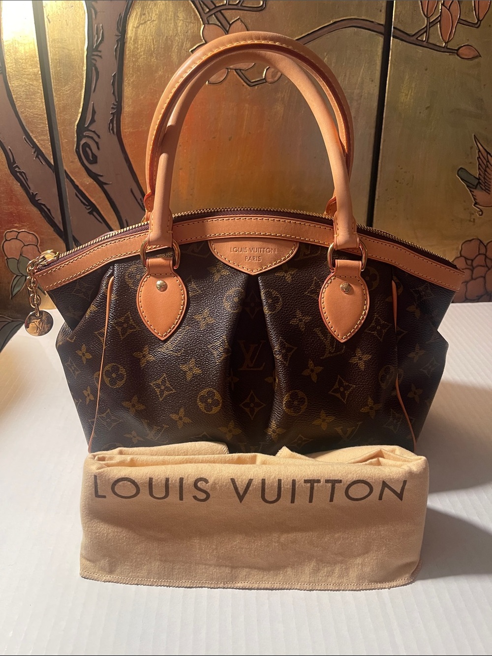 Louis Vuitton Brown Monogram Satchel with Natural Vachetta Trim